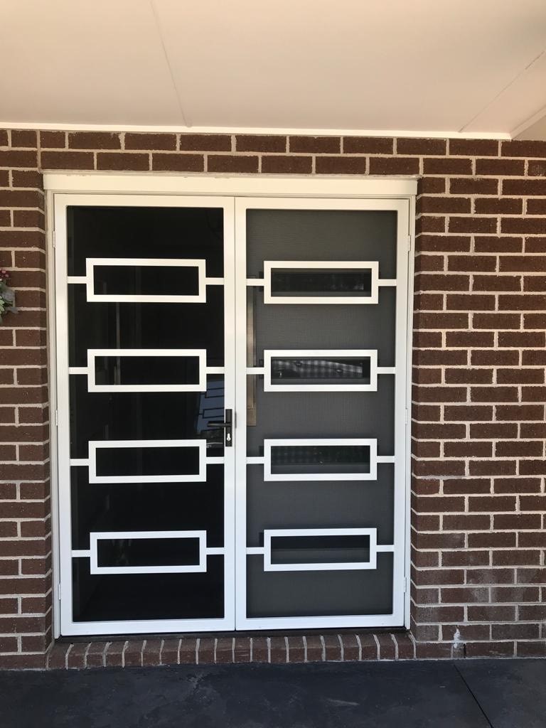 Double-steel-doors-with-stainless-steel-sheet-mesh-Wantirna.jpg